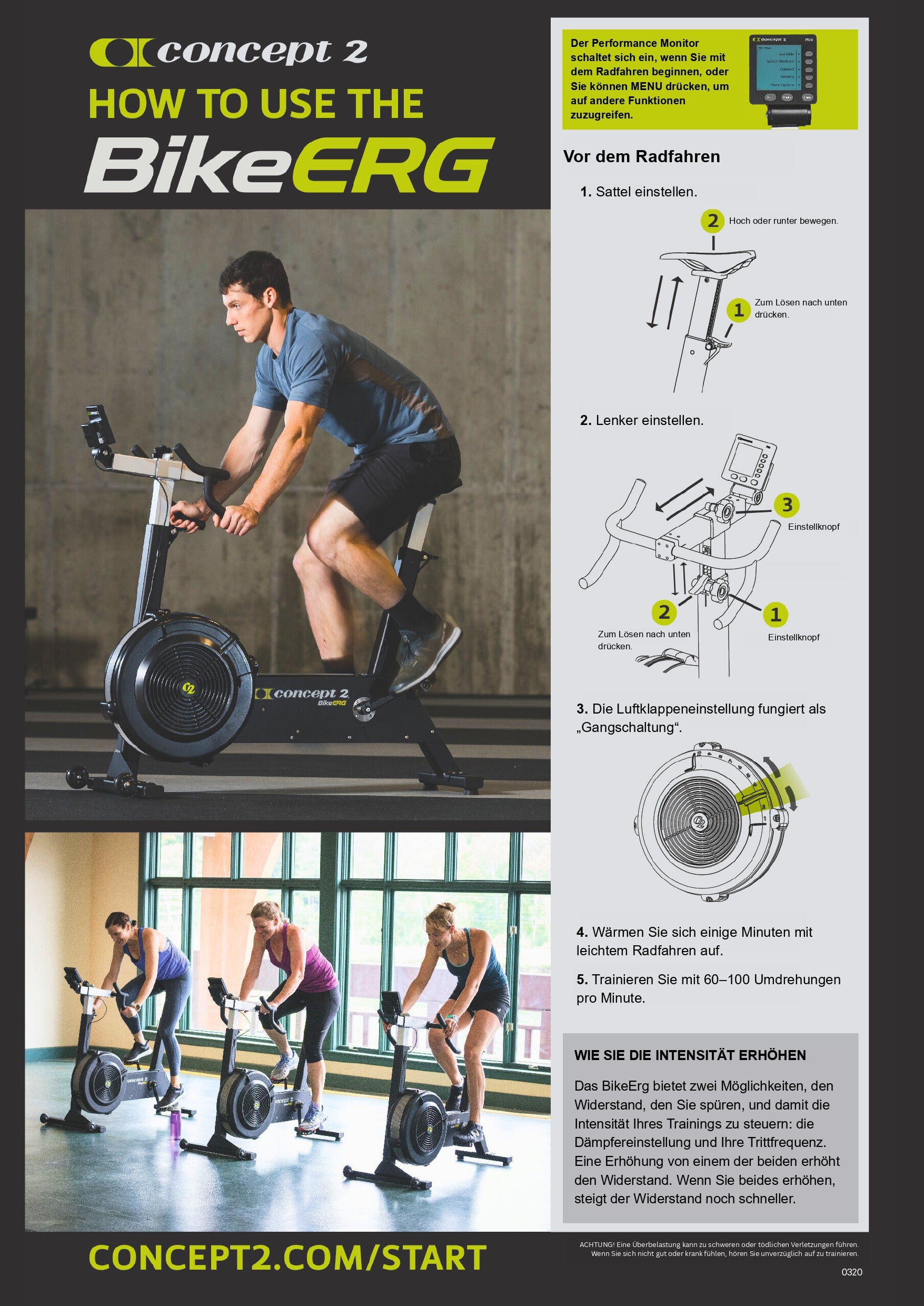 How to BikeErg - Trainingsanleitung