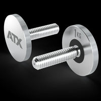 ATX® Verstellbare Kurzhanteln - Octa Dumbbells - 2 x 24 kg Gewindeverschlüsse