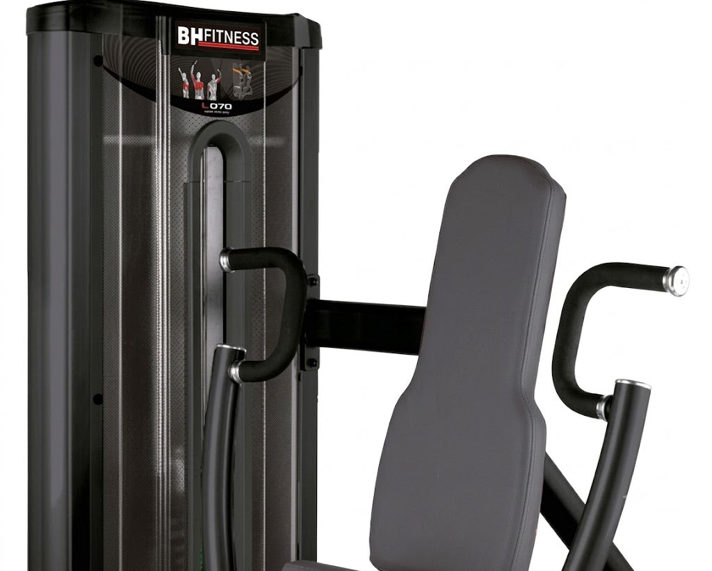Brustpresse sitzend Gewichte und Griffe - BH Fitness