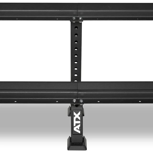 ATX® Kurzhantelablage doppelstufig - modular erweiterbar sicherer Stand, freistehend und kippsicher