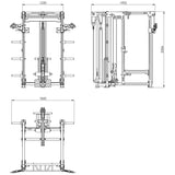 ATX® Hardcore Power Rack & Pull Station FCR-780 Maße