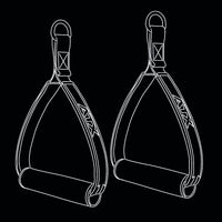 ATX® Alu-Handle Einhandgriffe - Paar Isoansicht