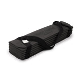 Gymnastikmatte faltbar 180 x 60 x 0,6 cm mit Tragegurt anthrazit gefaltet