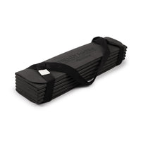 Gymnastikmatte faltbar 180 x 60 x 0,6 cm mit Tragegurt anthrazit gefaltet