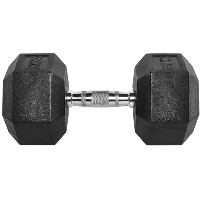 Hex Hantelsatz Gummi - 1 bis 25 kg Detail