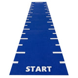 Kunstrasen Sprinttrack - Start & Finish blau