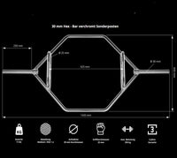 Hex Bar 30mm verchromt Sonderposten