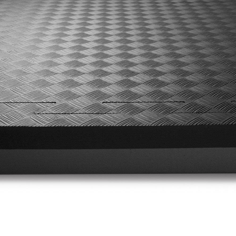 Kampfsportmatte Judo 100 x 100 x 4 cm schwarz grau