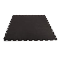 Kampfsportmatte 100 x 100 x 2 cm schwarz - grau