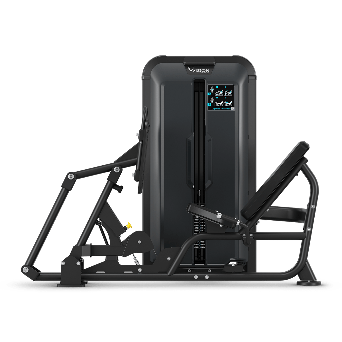 Bein- und Wadenpresse - Vision Fitness Keystone von der Seite