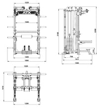 ATX® Multi-Pull Rack 2.0 Maße