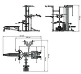 ATX® Kraftstation - Multiplex Gym Maße