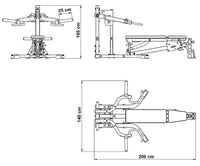 Maße ATX® Lever Arm Multipresse 