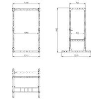 ATX® Power Rack PRX-510 mit Flip Down Spotter - Höhe 195 cm