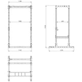 ATX® Power Rack PRX-520 Maße