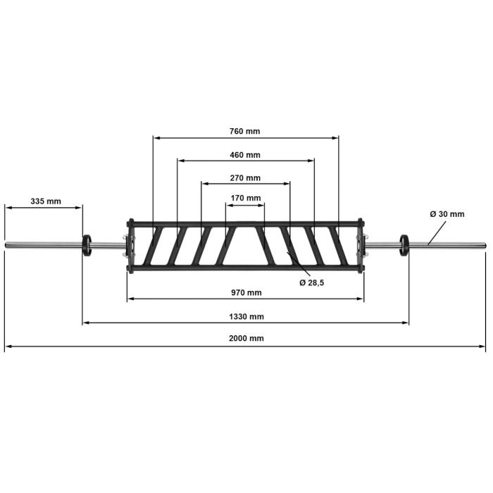ATX® Multi Grip Bar - Diagonal - 30 mm
