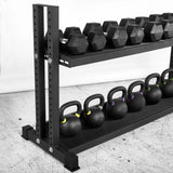 Hantelablage - Kettlebell & Hex-Hantel Rack - 150 cm ATX® 2 gummierte Ablageflächen a ca. 150 cm Länge