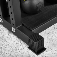 Hantelablage - Kettlebell & Hex-Hantel Rack - 150 cm ATX® mit breiten Standfuß - extrem Kippsicher