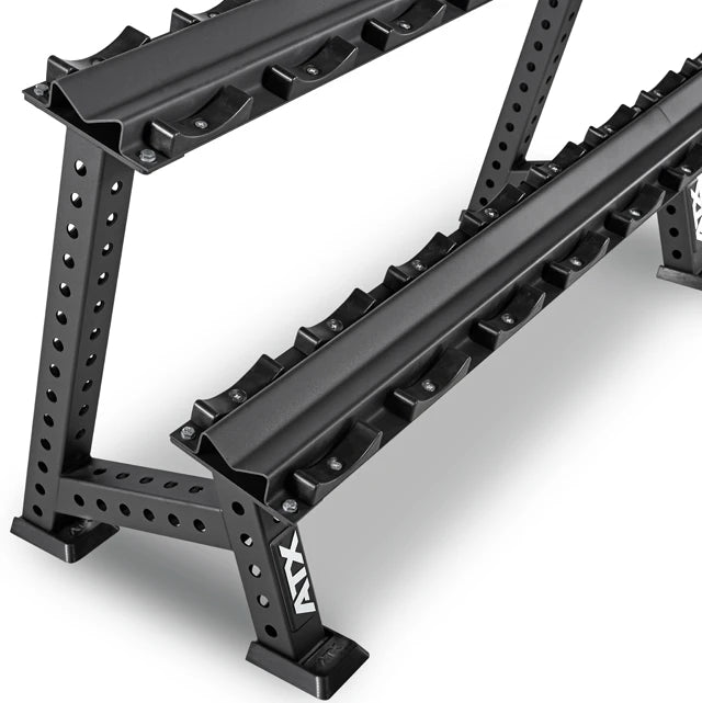 ATX® Kurzhantelablage mit Halbschalen - modular erweiterbar doppelstufig - für 6 Paar Kurzhanteln