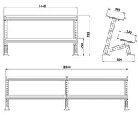 ATX® Kurzhantelablage für Hex-Hanteln - modular erweiterbar Maße