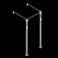 ATX® Functional WALL RIG 700 - BASIC 1 Isoansicht