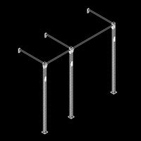 ATX® Functional WALL RIG 700 - BASIC 2 Isoansicht