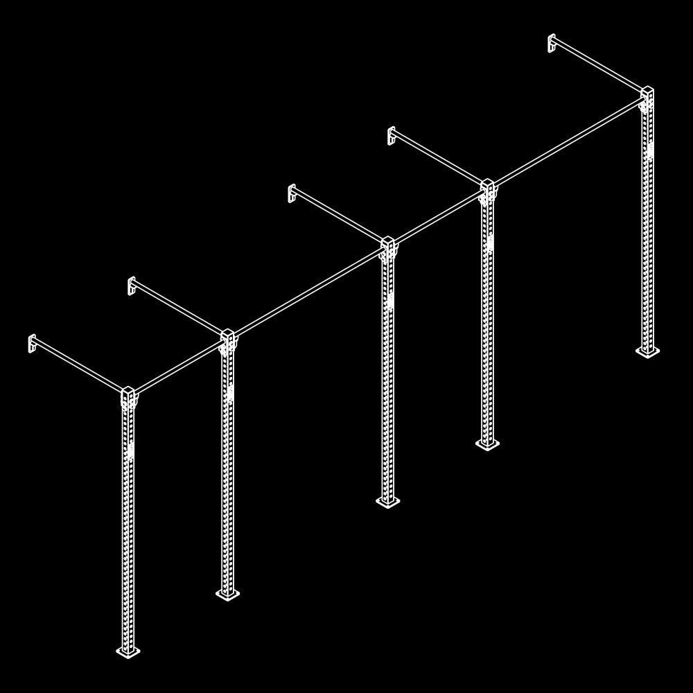 ATX® Functional WALL RIG 700 - BASIC 4 Isoansicht