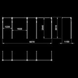 ATX® Functional WALL RIG 700 - BASIC 4 Maße