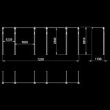 ATX® Functional WALL RIG 700 - BASIC 5 Maße