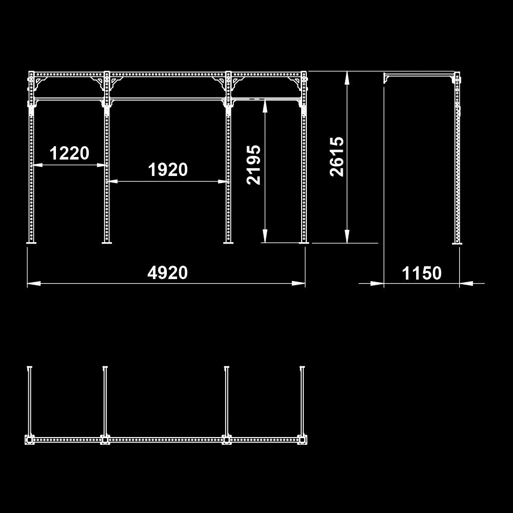 ATX® Functional WALL RIG 700 - Standard 3 Maße