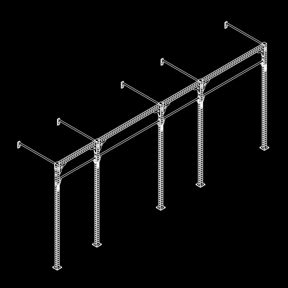 ATX® Functional WALL RIG 700 - Standard 4 Isoansicht