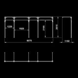 ATX® Functional WALL RIG 700 - Standard 4 Maße