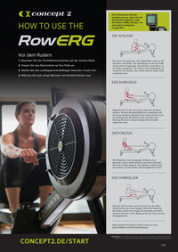How to RowErg - Trainingsanleitung