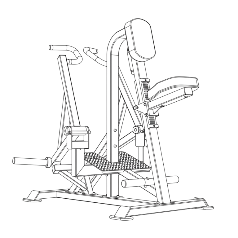 Plate Loaded Rowing Machine - BH Fitness
