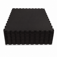 Kampfsportmatte Double Competition Profi schwarz/ grau - Set 10 Stück
