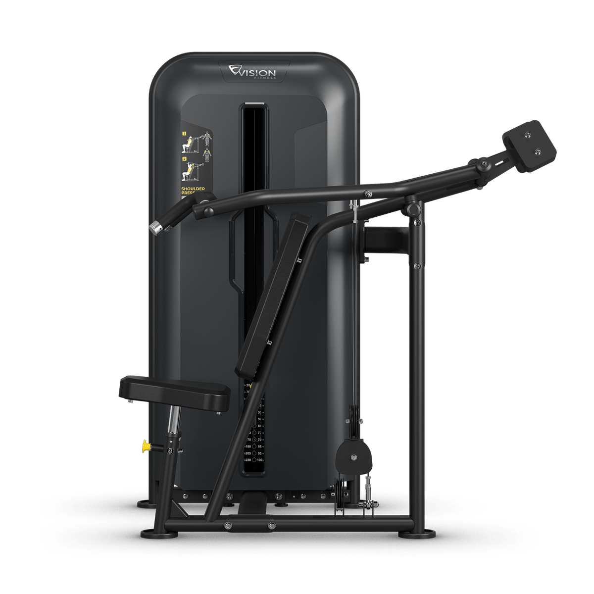 Shoulder Press Stack Weight - Vision Fitness Seitlich