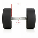 Urethan Dumbbells ATX® Kurzhanteln - 2,5 kg bis 60 kg Griffdurchmesser ca. 32 mm ;Griffmaß: 142 mm 