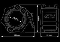 ATX® Kompressionsverschluss Pro mit Sicherung Maße