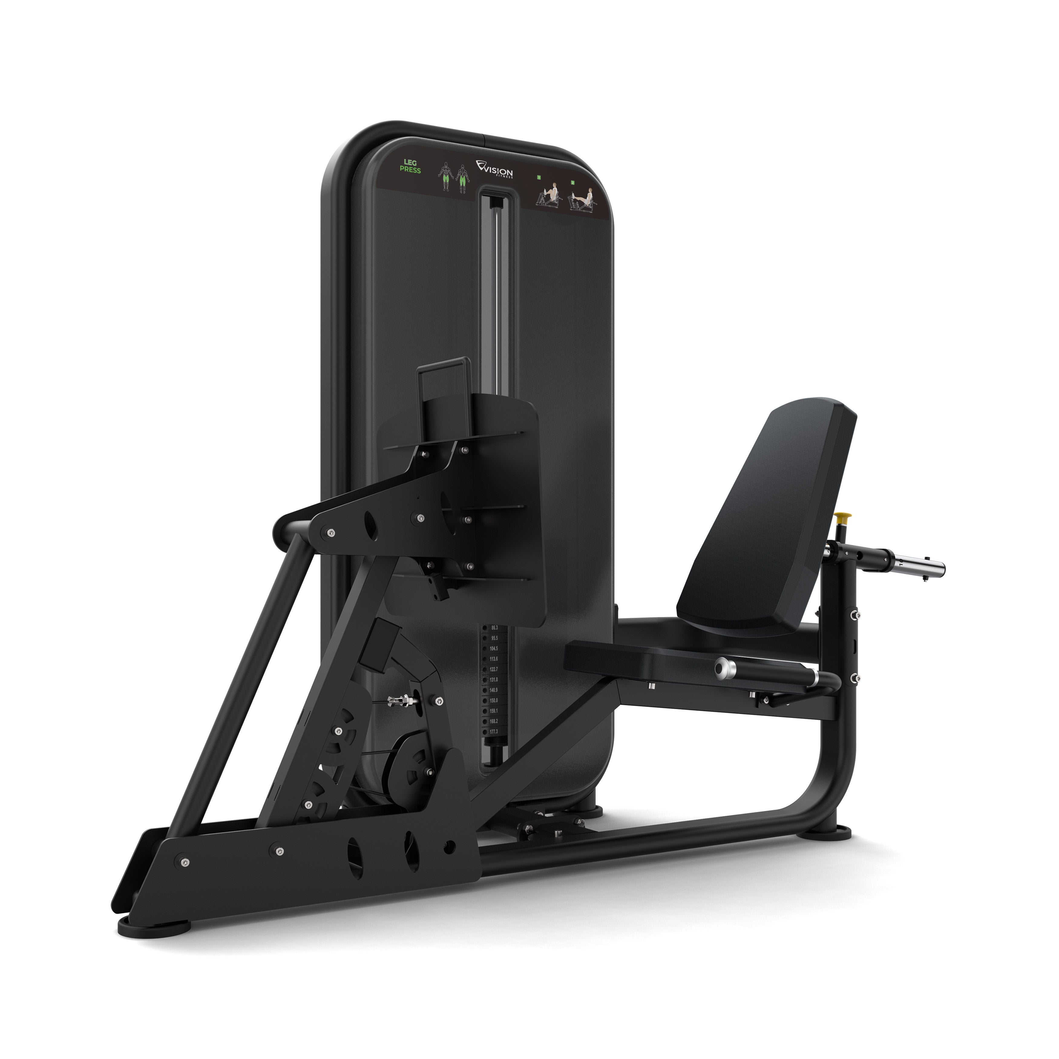 Vision Fitness Leg Press Stack Weight – 177 kg, 10-way adjustable ...