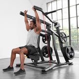 Schulterpresse Plate Load - Vision Fitness - einarmige (bilateral) Übungsausführung