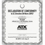 Declaration of Conformity to EC Directive EN Norm 20957