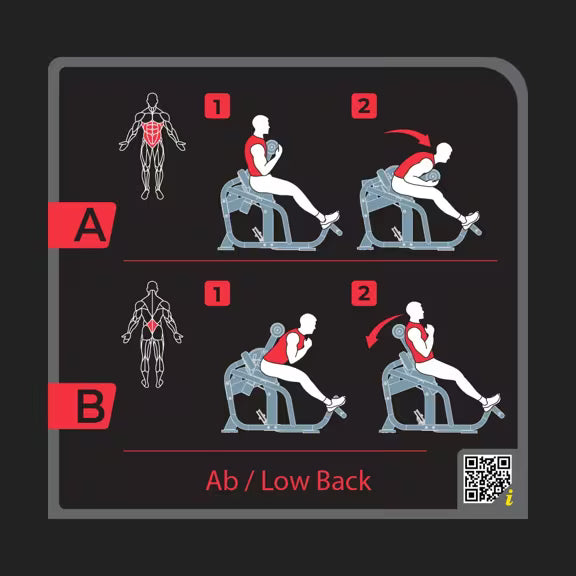 Bauch- und Rückenmaschine - Vision Fitness Keystone