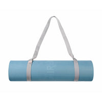 AIREX® Yogamatte TrExercise 180 x 60 cm Himmelblau gerollt als Trageasche