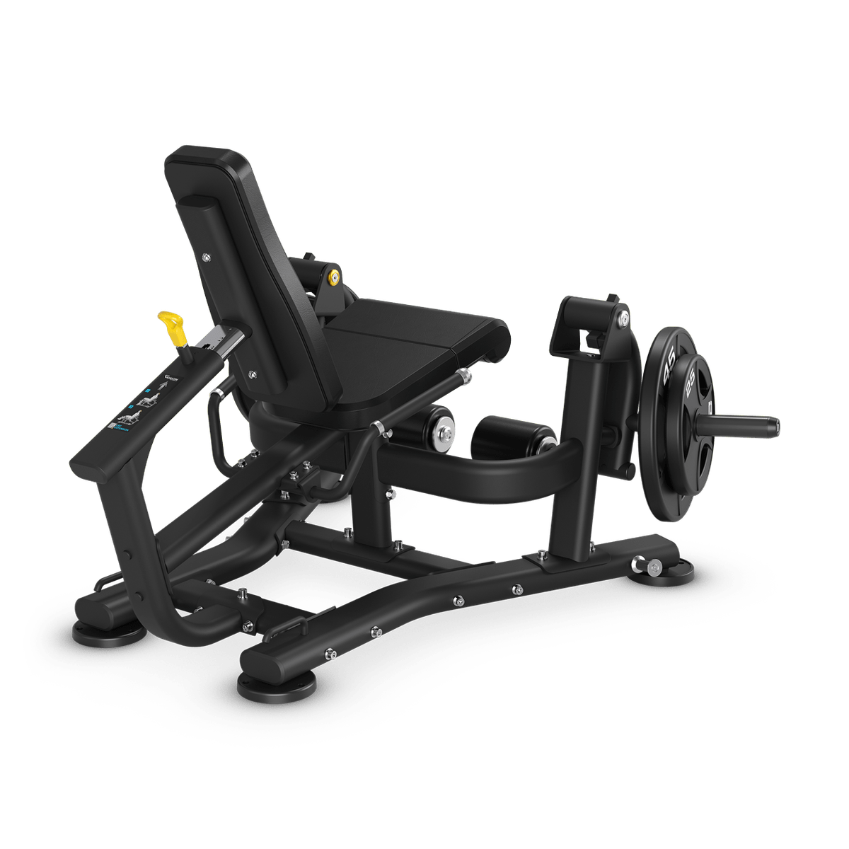 Beinstrecker Maschine – Vision Fitness Keystone Plate Load schräg hinten