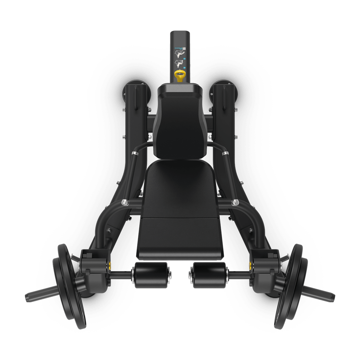 Beinstrecker Maschine – Vision Fitness Keystone Plate Load von oben