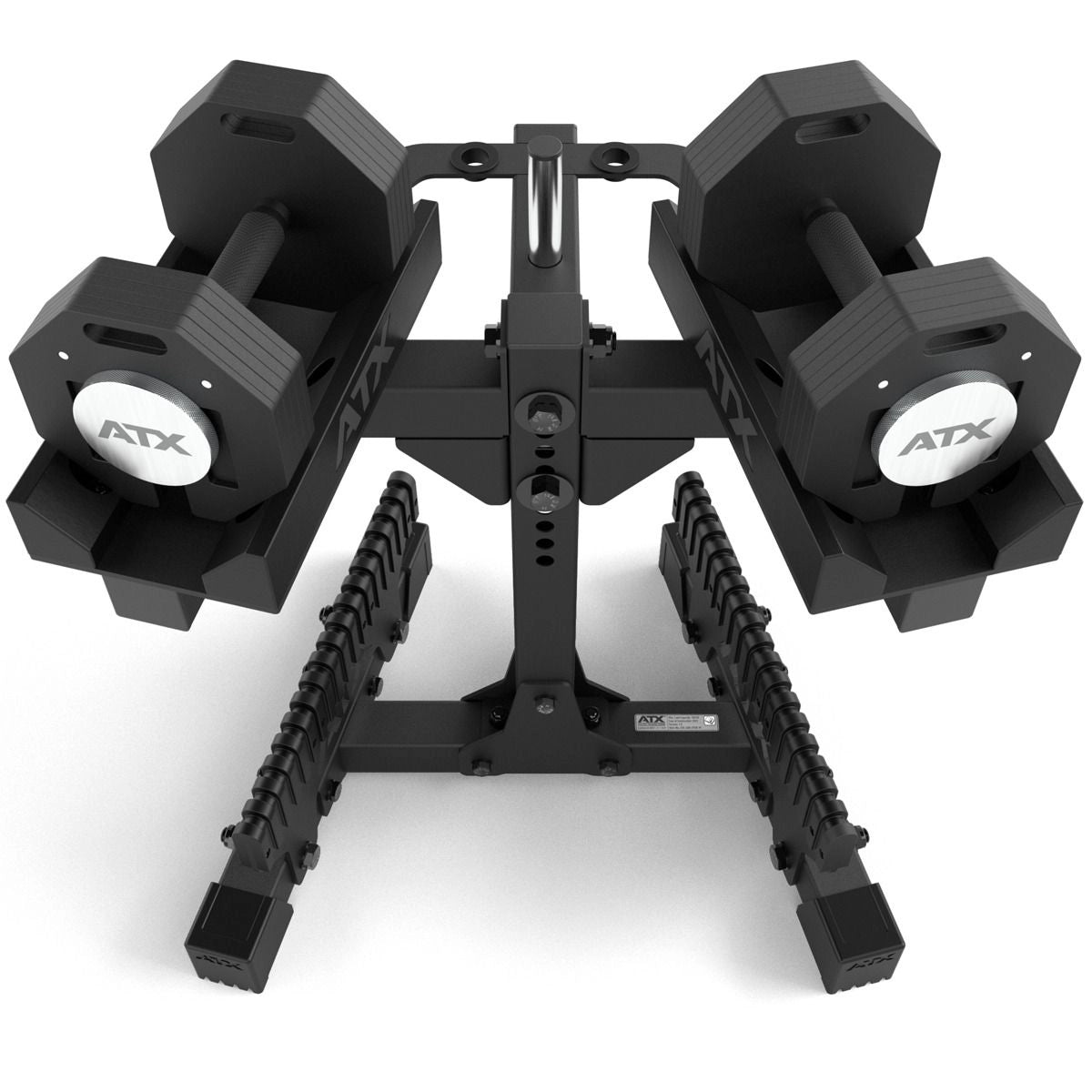 ATX® Octa-Dumbbells 2 x 24 kg - Verstellbare Hanteln inkl. Ablageständer