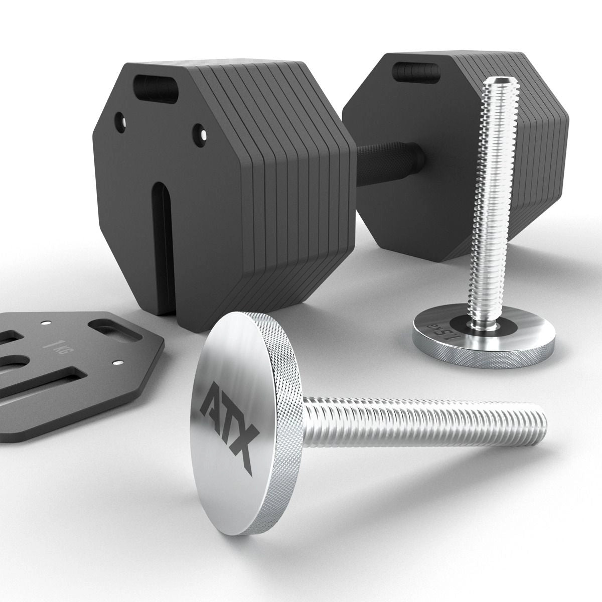 ATX® Octa Gewindeverschlüsse 4 Stück - 172 mm lang mit Hantel