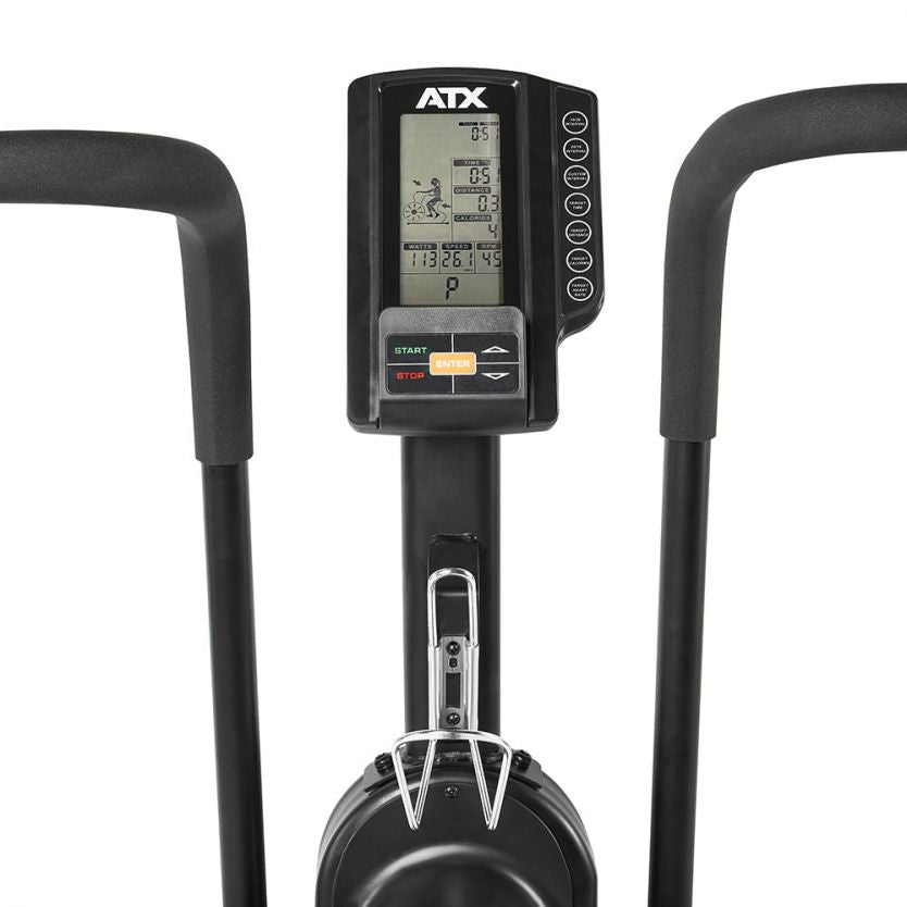 ATX® Air Power Bike Premium Console / LCD Monitor - Netzunabhängig / Batteriebetrieb * Lieferung inklusive Batterie