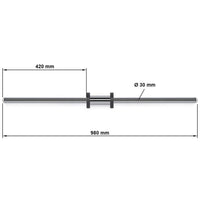 Adapter 30 mm Aufnahmewelle für ATX® Beinpresse / Hackenschmidt Maße