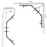 ATX® Cable Cross Over 600 - Plate Load Maße von oben